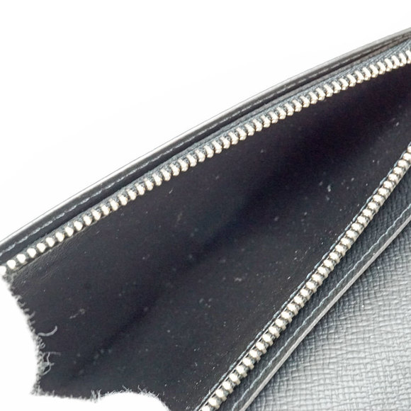 Louis Vuitton Long Portefeuille Wallet Black Brazza Graphite - Picture 13 of 14